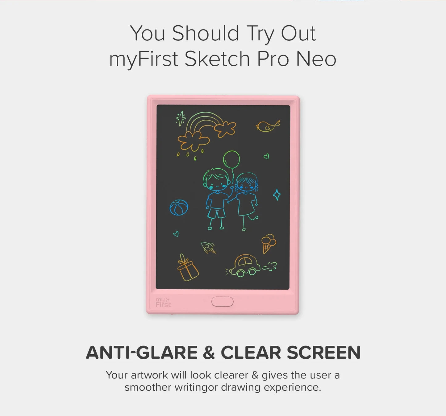 Sketch Pro Neo - LCD Writing Tablet, Doodle Board, Drawing Pad for Kids (Blue)