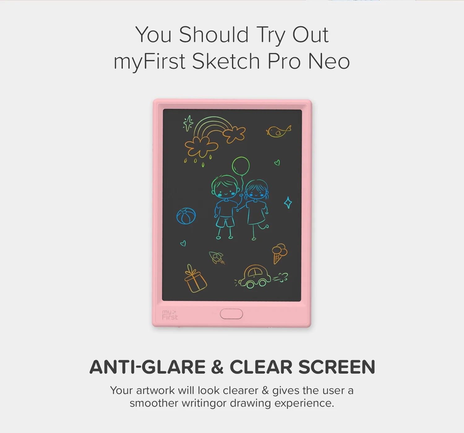 Sketch Pro Neo - LCD Writing Tablet, Doodle Board, Drawing Pad for Kids (Blue)