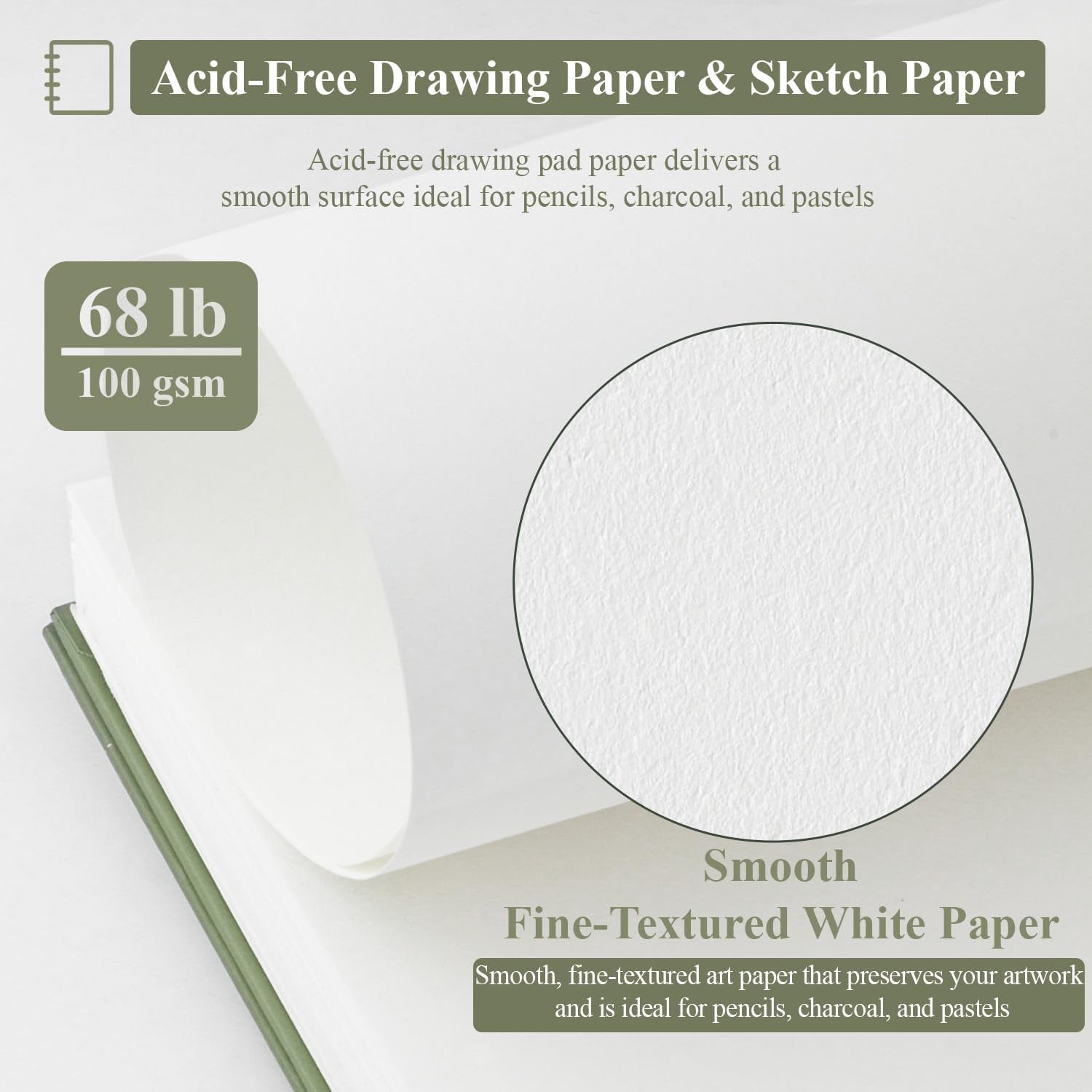 Small Sketch Book 5.5"X8.5", 2-Pack Mini Sketchbook, Spiral Bound Sketchbook Hardcover with 200 Sheets of 68Lb/100Gsm Mini Drawing Pad Paper, Small Sketch Pads for Drawing for Adults & Kids.