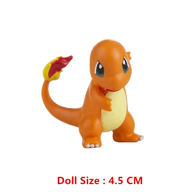 Pokemon 4-13Cm New Cartoons Movie Anime Figure Pikachu Mewtwo Charmander Blastoise Gurado Pet Action Model Toy Gifts