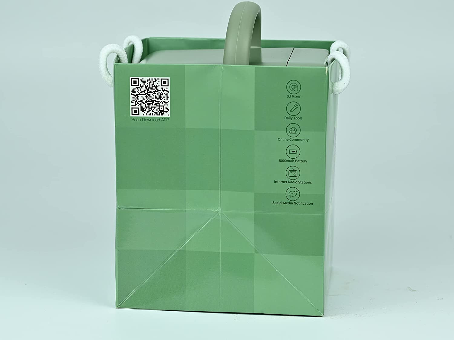 Ditoo Pro Programmable Pixel Art Led-Bluetooth-Speaker Showing-Clock Emoji DIY Design for Home Wedding Party Decoration with Wireless App Control (Green)