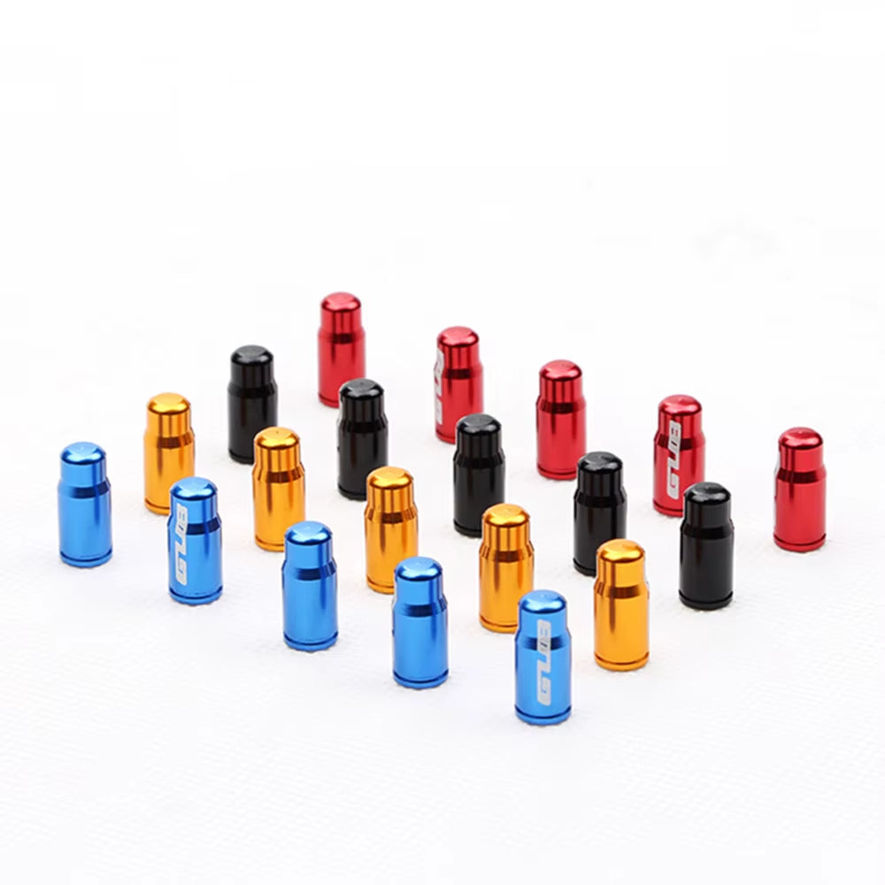 2Pcs  Aluminum CNC Bicycle Tire Valve Cap MTB Road Bike Tube Tyre Gas Nozzle Cover for AV FV Schrader Presta Valve Dustproof
