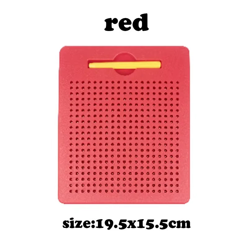 Magnetic Ball Sketch Pad Tablet Drawing Pen Board with Magnetic Stylus for Kid Montessori Educational Trip Activities Magnet Toy