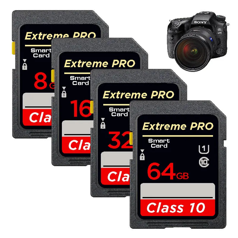 High Speed Class 10 SD Card 8GB 16GB 32GB 64GB 128GB 256GB Carte Sd Memory Card SDA1HC SDA1XC Flash Usb Stick Sdcards for Camera