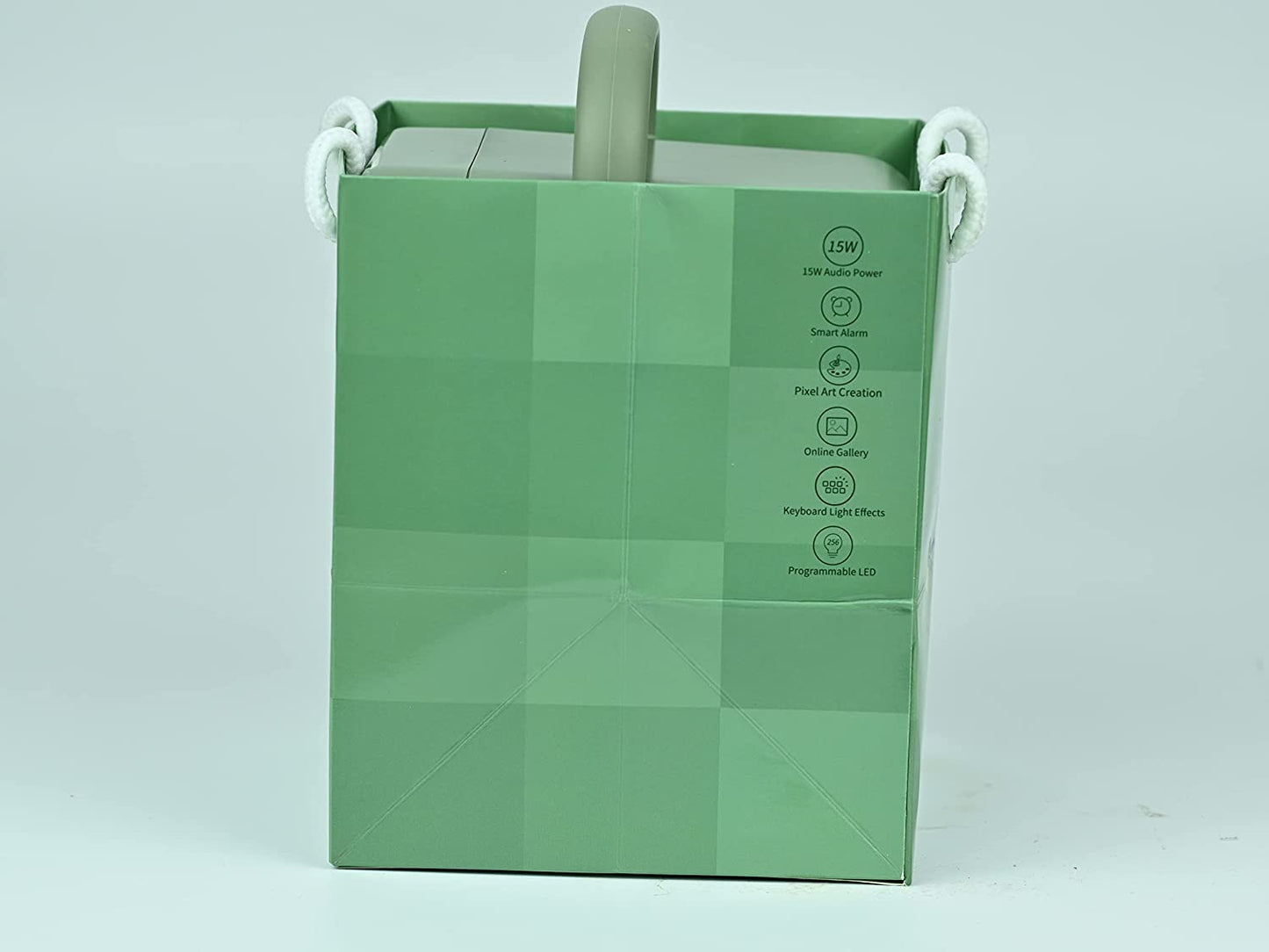 Ditoo Pro Programmable Pixel Art Led-Bluetooth-Speaker Showing-Clock Emoji DIY Design for Home Wedding Party Decoration with Wireless App Control (Green)