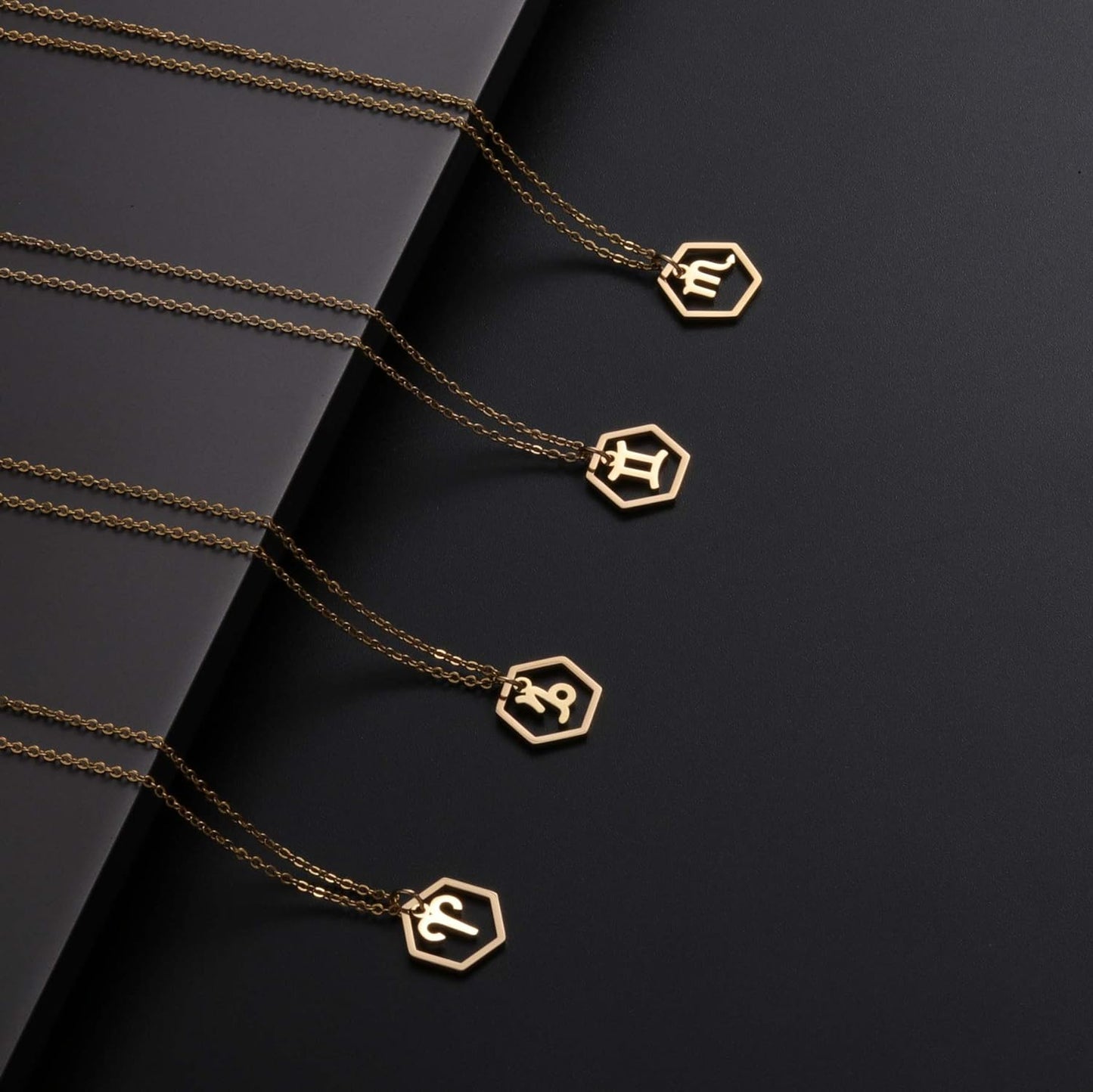 18K Gold Plated Astrology Necklace for Women Jewelry,12 Zodiac Pendant Horoscope Constellations Necklace