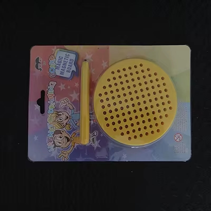 Magnetic Ball Sketch Pad Tablet Drawing Pen Board with Magnetic Stylus for Kid Montessori Educational Trip Activities Magnet Toy
