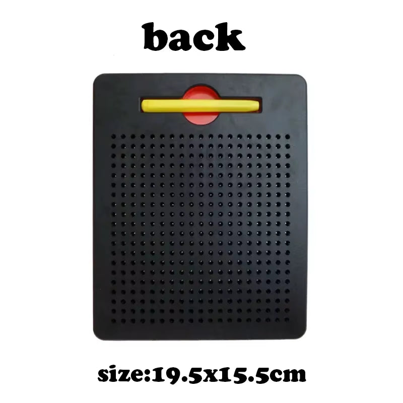 Magnetic Ball Sketch Pad Tablet Drawing Pen Board with Magnetic Stylus for Kid Montessori Educational Trip Activities Magnet Toy