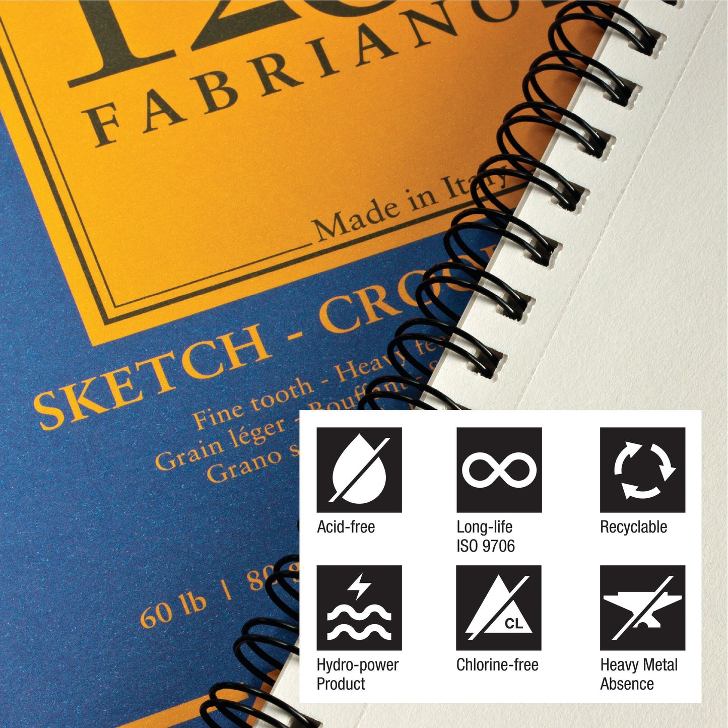 1264 Sketch Pad, Glue Bound, 18”X24”, 60 Lb, 100 Sheets, 100% Alpha-Cellulose, Sketching & Drafting